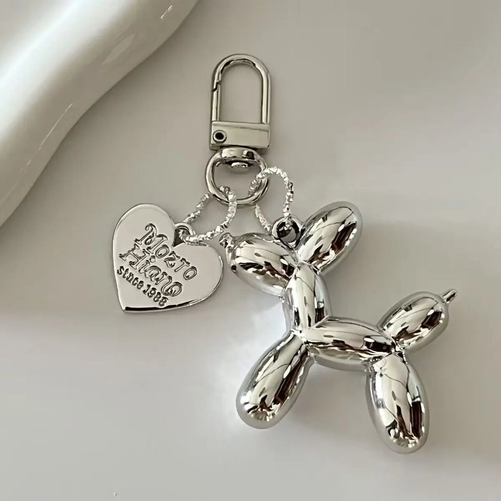DDPaws  Grey Jelly Balloon Dog Charm