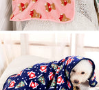Soft Plush Pet Blanket – Warm & Breathable Coral Fleece for Dogs and Cats