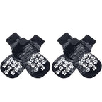 Anti-Slip Dog Socks with Adjustable Straps – 4Pcs Set for Indoor Paw Protection