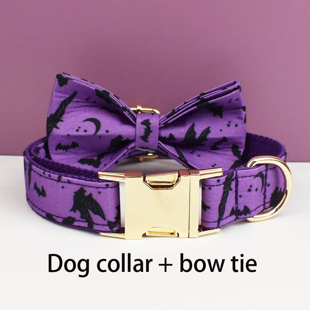 Violet Personalized Dog Collar, Leash & Harness Set