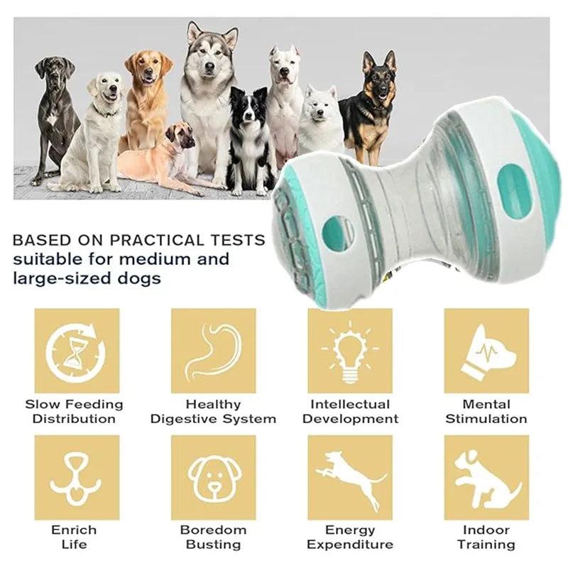 Interactive Treat Dispensing Ball – Adjustable Food Dispenser Toy for Dogs & Cats