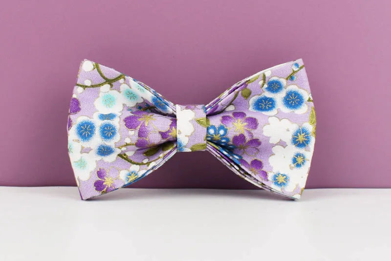 Purple Soft Cotton Personalized Dog Collar, Leash & Harness Set