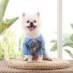 Hawaiian Beach Dog Shirt – Lightweight Summer Pet T-Shirt for Small & Medium Dogs