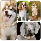 Diamond Cuban Chain Dog Collar – Luxury Pet Jewelry with Secure Buckle
