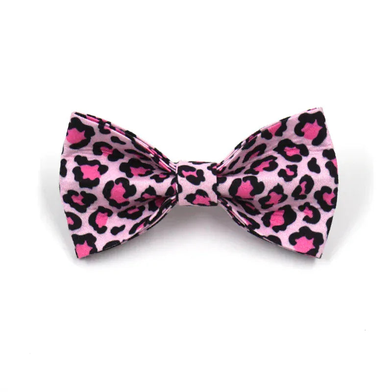 DDPaws  Bowtie / XS Pink Leopard Velvet Set