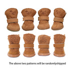 Pet Snow Boots – Soft Cotton Winter Shoes for Small Dogs & Cats