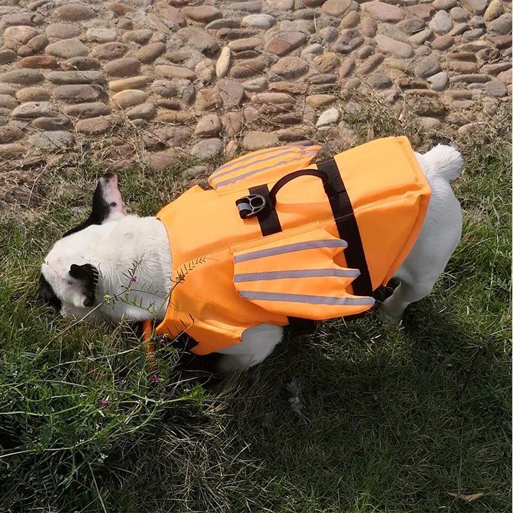 Dog Life Jacket – High Buoyancy Safety Vest with Adjustable Straps and Rescue Handle