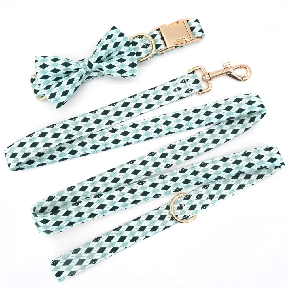 DDPaws  Designed Green Argyle Plaid Set [Made-to-Order]