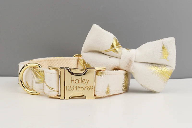 Personalized Dog Collar, Leash & Harness Set