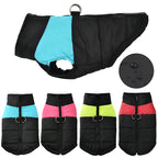 Waterproof Winter Dog Jacket with D-Ring – Windproof Warm Coat for Small to Large Dogs