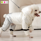 Waterproof Winter Dog Jacket – Warm Down Coat with Hood for Small Dogs