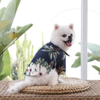 Hawaiian Beach Dog Shirt – Lightweight Summer Pet T-Shirt for Small & Medium Dogs