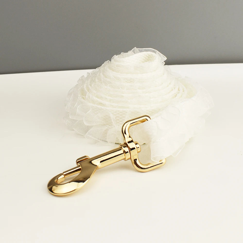 Wedding Personalized Dog Collar, Leash & Harness Set