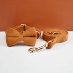 Ancient Pottery Velvet Personalized Dog Collar, Leash & Harness Set