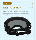 Dog Tactical Goggles – UV-Proof, Waterproof Sunglasses for Medium & Large Dogs