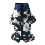 Camouflage Winter Dog Jumpsuit – Thick, Windproof & Waterproof Overalls with D-Ring