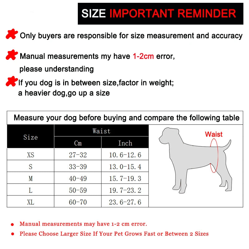 Reusable Female Dog Diapers – Washable & Adjustable Pet Period Panties for All Sizes