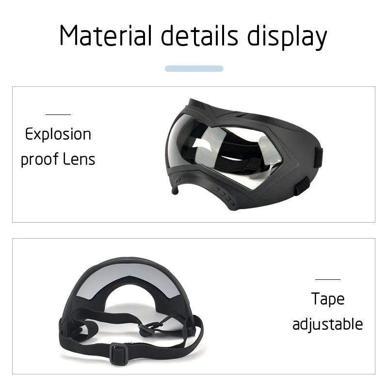 Large Dog Sunglasses – Adjustable Goggles for Medium & Large Dogs