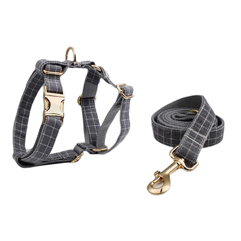 Personalized Dog Collar, Leash & Harness Set