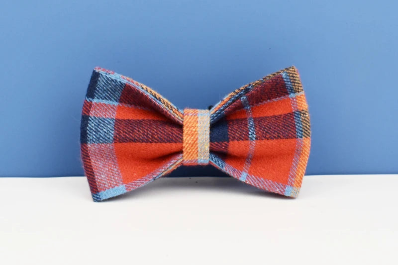 Grid Cotton Customized Designer Personalized Dog Collar, Leash & Harness Set