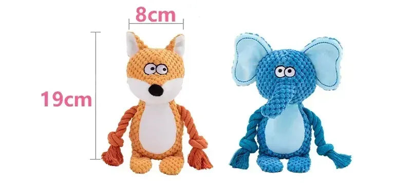 🧸🐶 Pet Plush Squeaky Animal Toy