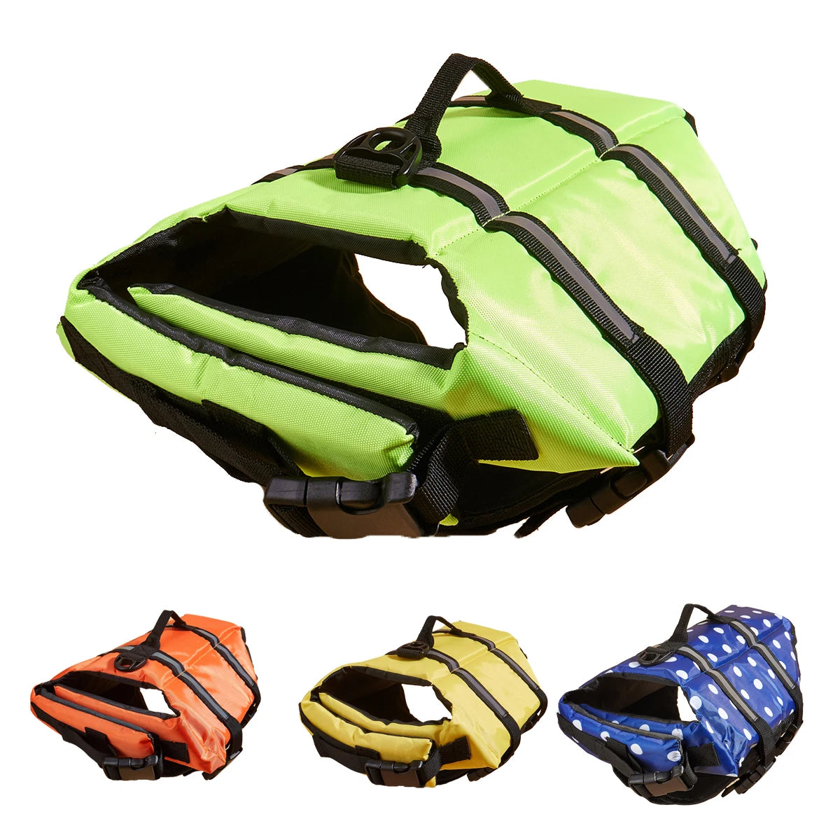 Reflective Dog Life Jacket – Adjustable Buoyancy Vest for Swimming, Boating & Surfing (All Sizes)