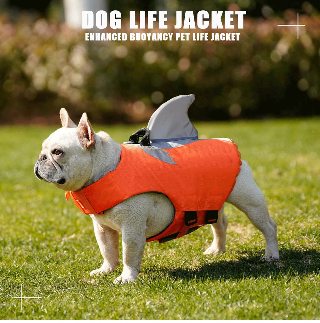 High Buoyancy Dog Life Jacket – Reflective Safety Vest with Rescue Handle for Small, Medium & Large Dogs