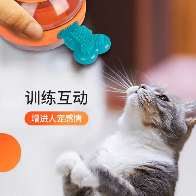 UFO-Shaped Tumbler Toy – Interactive Food Dispenser & Chew Toy for Dogs and Cats