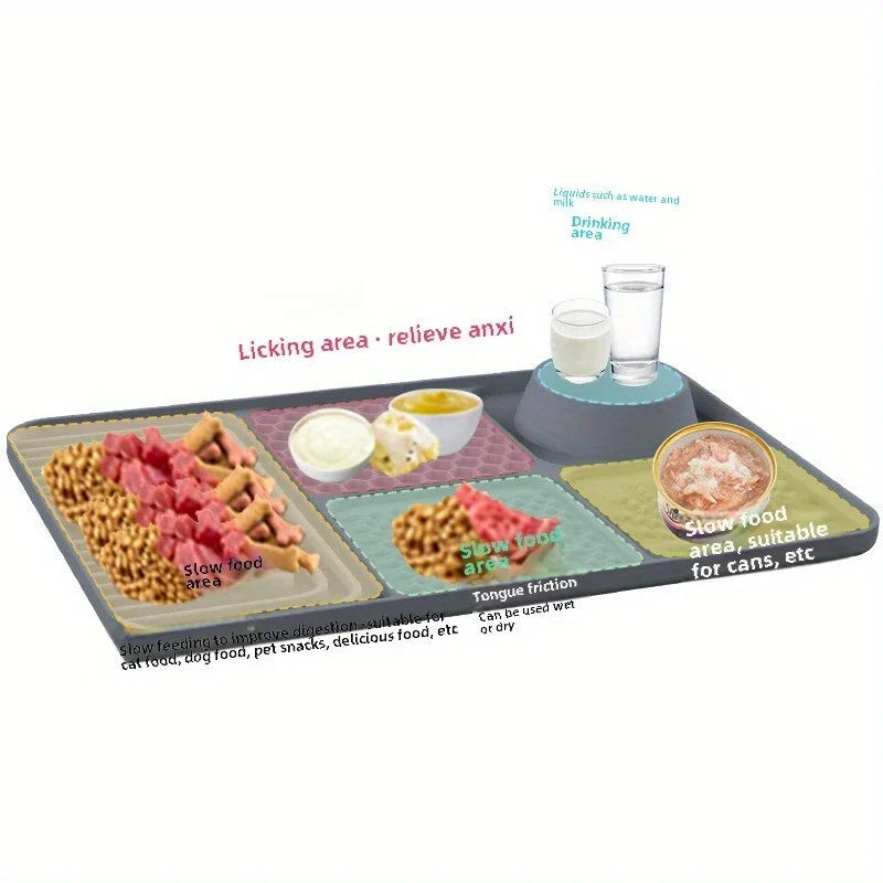 Dog Licking Pad – Slow Feeder & Calming Suction Mat for Dogs and Cats