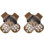 Anti-Slip Dog Socks with Adjustable Straps – 4Pcs Set for Indoor Paw Protection