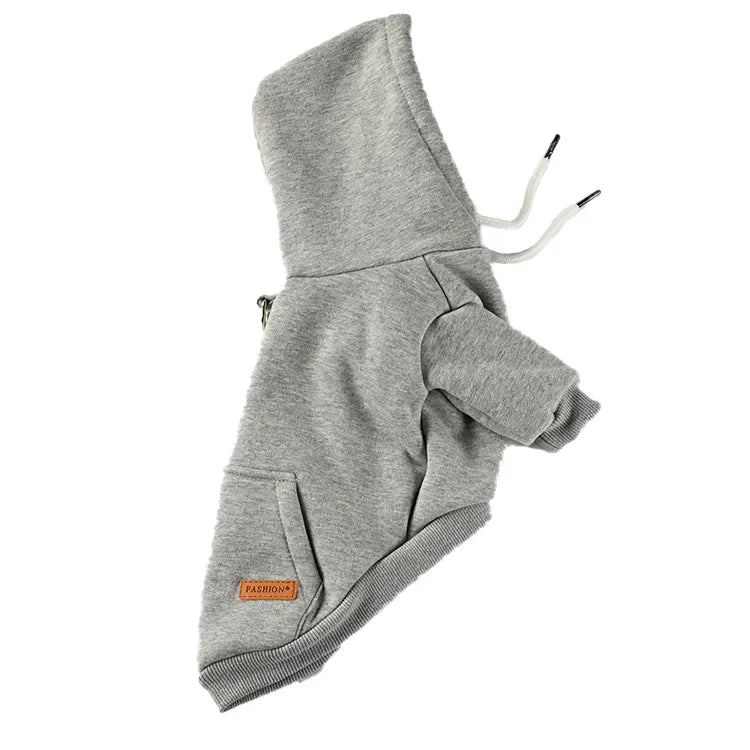 Cotton Fleece Dog Hoodie – Warm Sweatshirt for Small & Medium Dogs
