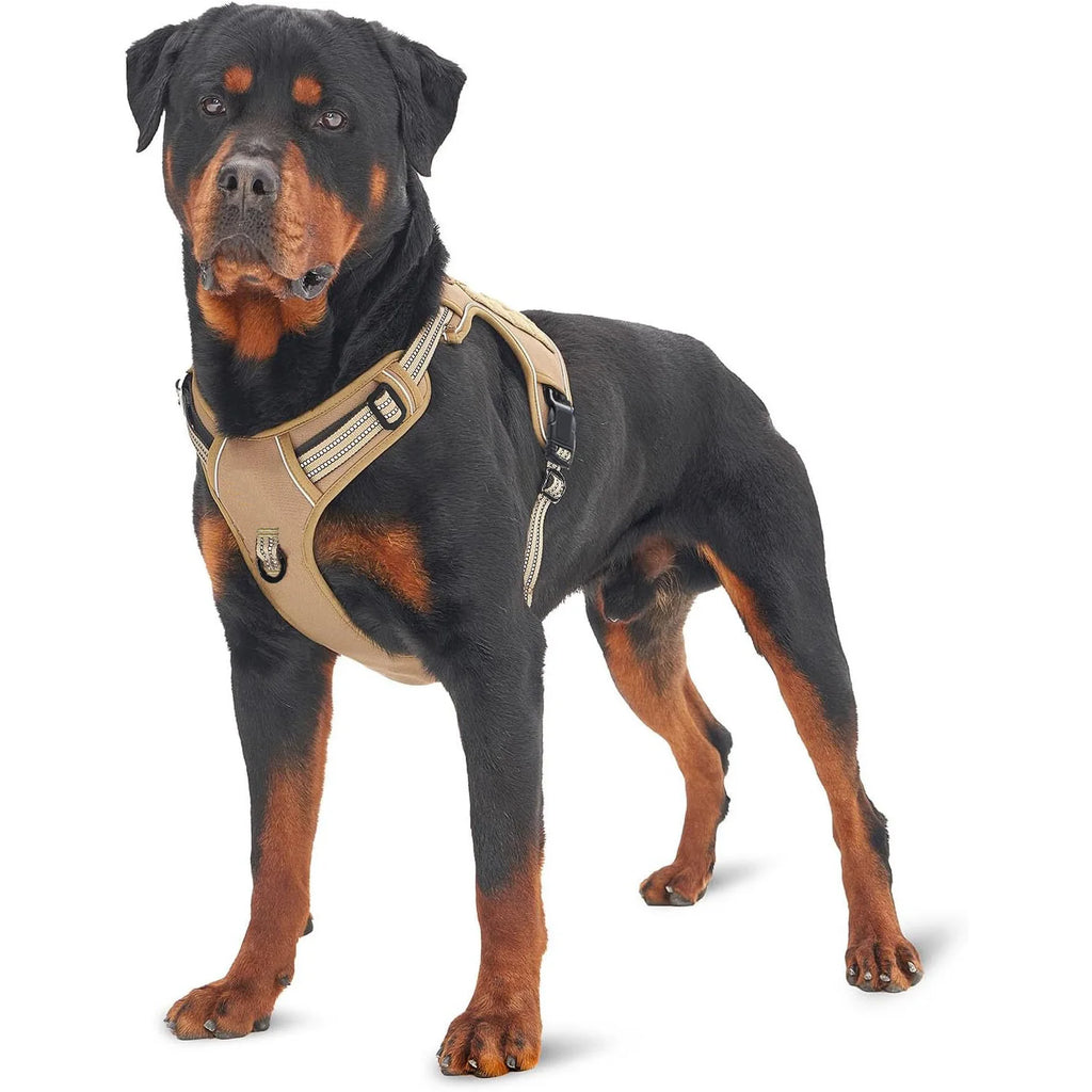 Tactical No-Pull Dog Harness – Durable Military-Style Vest with Reflective Straps