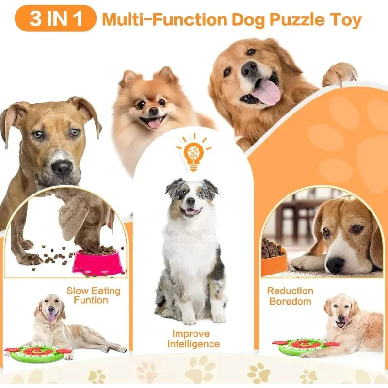 Interactive IQ Food Dispenser – Slow Feeder Bowl for Dogs & Cats