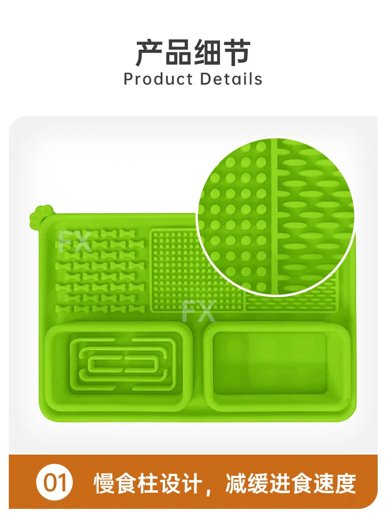 Dog Licking Pad – Slow Feeder & Calming Suction Mat for Dogs and Cats