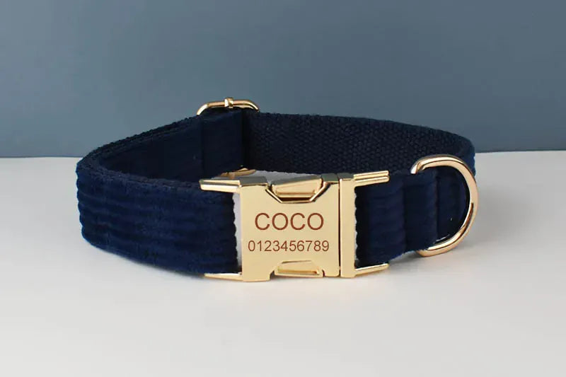 Purplish Blue Corduroy Set