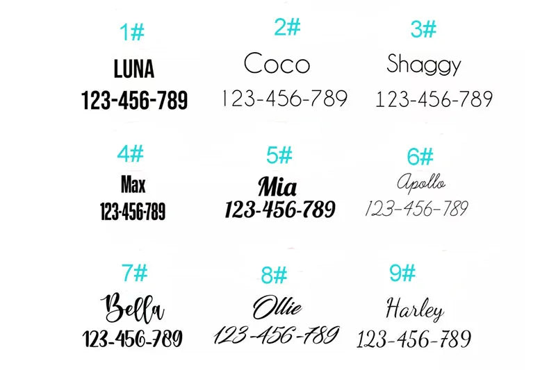 Grid Design Personalized Dog Collar, Leash & Harness Set