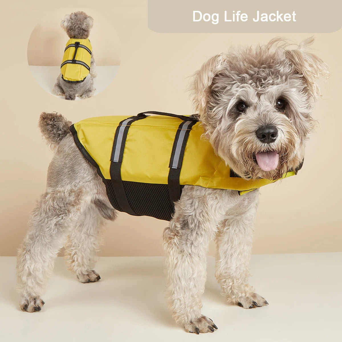 Reflective Dog Life Jacket – Adjustable Buoyancy Vest for Swimming, Boating & Surfing (All Sizes)