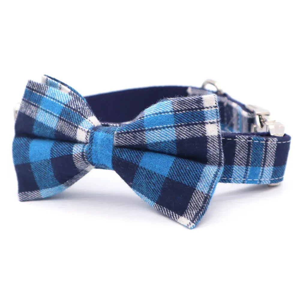DDPaws  Designed Navy Tartan Set [Made-to-Order]