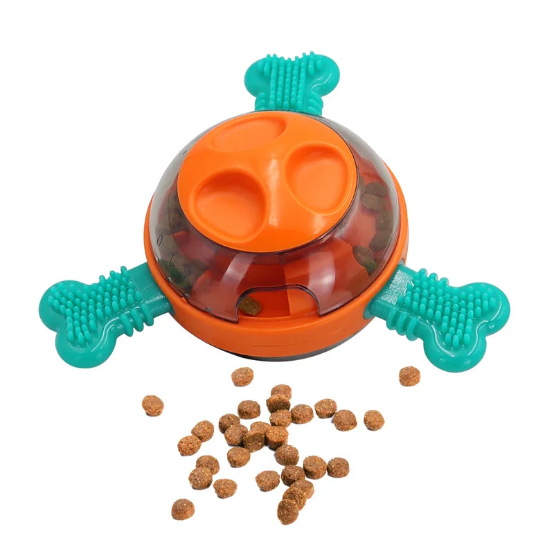 UFO-Shaped Tumbler Toy – Interactive Food Dispenser & Chew Toy for Dogs and Cats