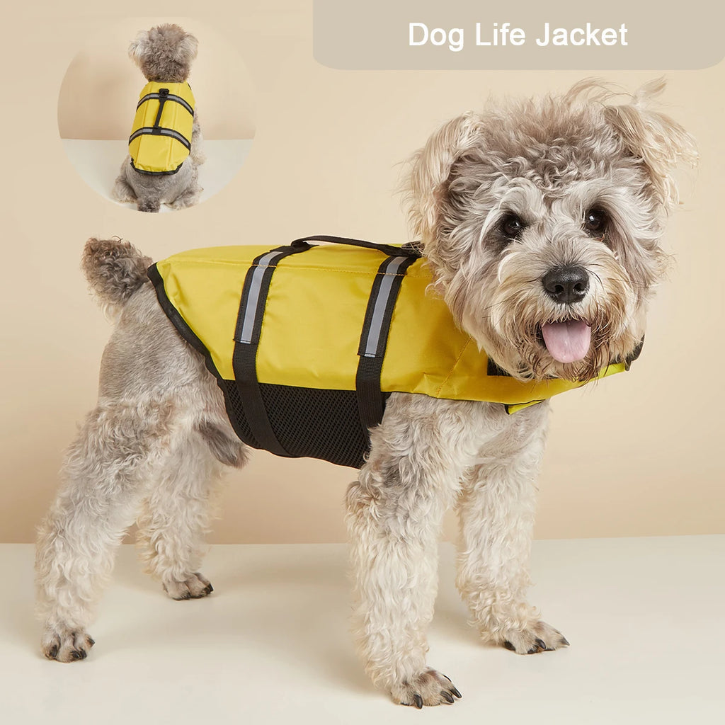Reflective Dog Life Jacket – Adjustable Buoyancy Vest for Swimming, Boating & Surfing (All Sizes)