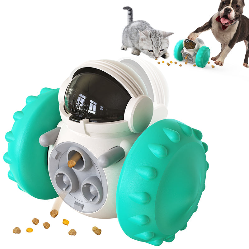 Interactive Tumbler Dog Treat Dispenser – Slow Feeder IQ Training Toy