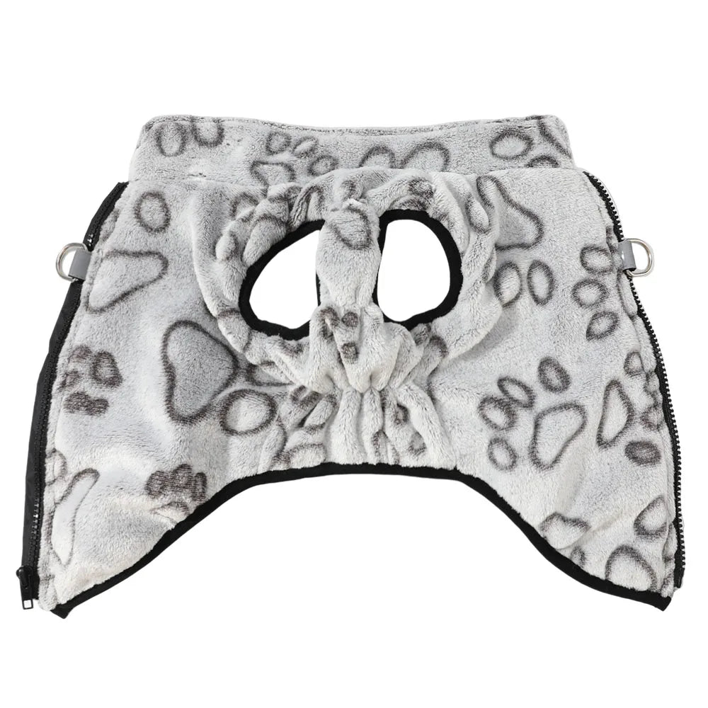 Fleece Winter Dog Jacket – Warm Adjustable Vest with D-Ring for Small Dogs