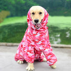 Waterproof Dog Raincoat – PU Hooded Rain Jumpsuit for Small to Large Dogs