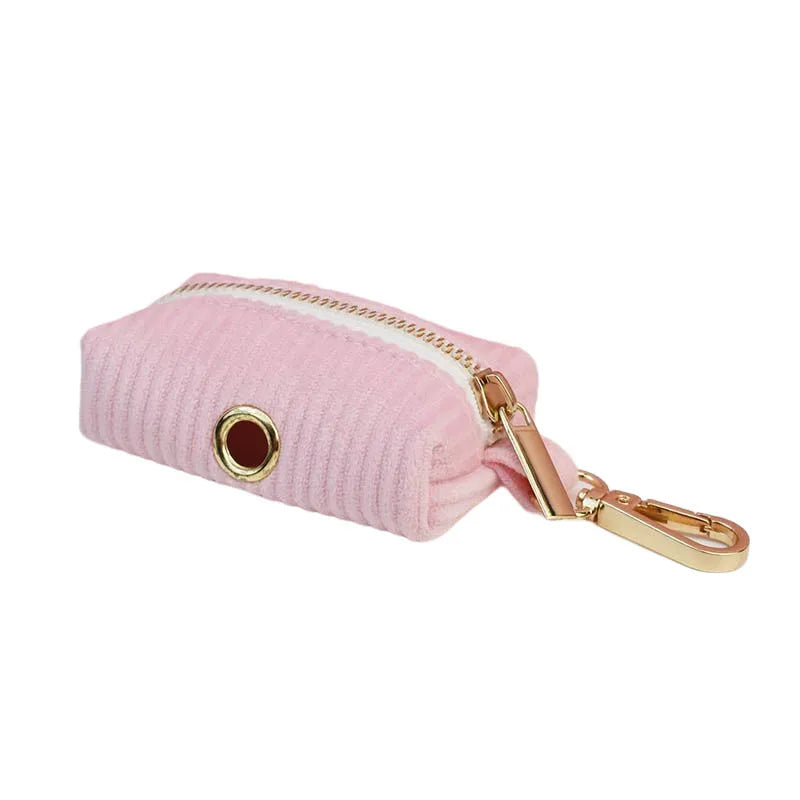 Pink Corduroy Personalized Dog Collar, Leash & Harness Set