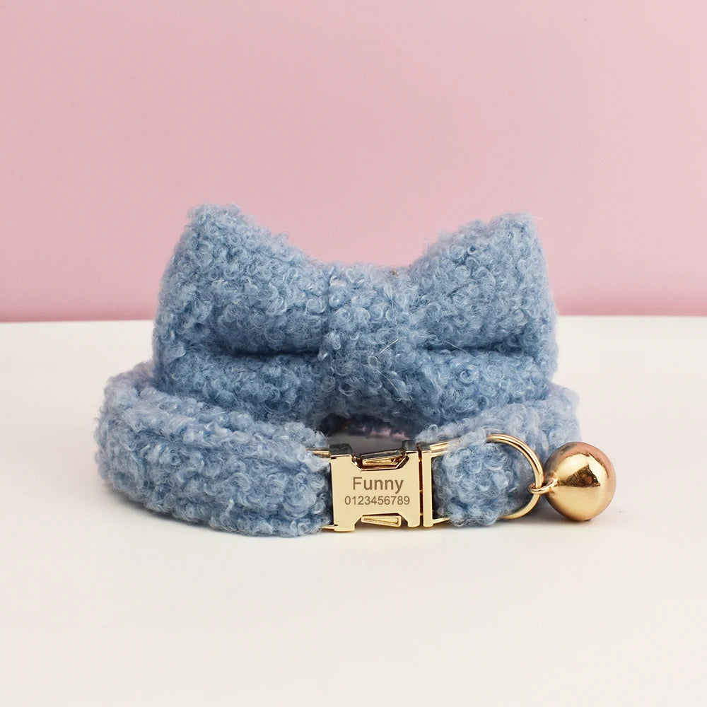 Teddy Personalized Cat Dog Collar, Leash & Harness Set