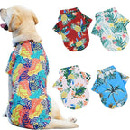 Hawaiian Beach Dog T-Shirt – Lightweight Summer Outfit for Small Dogs & Cats
