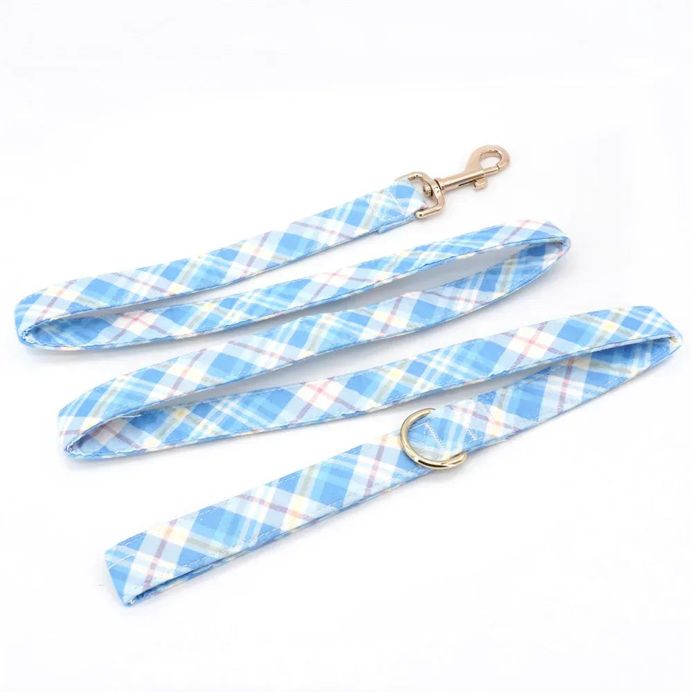 DDPaws  Designed Blue Rose Plaid Set [Made-to-Order]