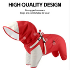 Waterproof Hooded Dog Raincoat – Lightweight Reflective Jacket for All Breed