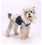 Fleece Hooded Dog Winter Coat – Soft Plush Cotton Vest for Warmth and Comfort