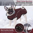 Waterproof Warm Dog Winter Jacket – Reflective Outdoor Cotton Coat for Medium & Large Dogs
